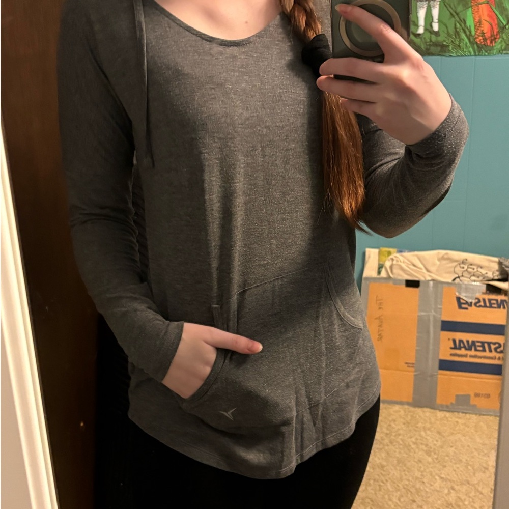 Old Navy Active (go-dry) Gray Women's Hoodie Top